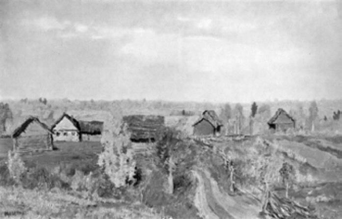 И. Левитан. Золотая осень. Слободка. 1889 И. Левитан. Золотая осень. Слободка. 1889
